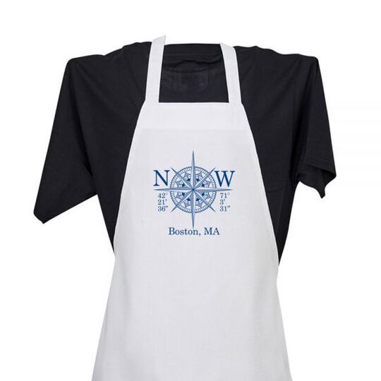 Longitude and Latitude Adult Apron